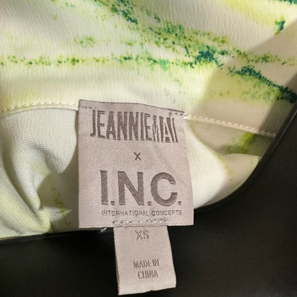 Jeannie Mai x I.N.C Button Down Short Sleeve Tie Dye Midi Dress Sz XS - Picture 5 of 14